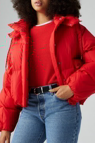 Doudoune à capuche Western Bubble - Rouge