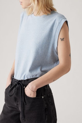 T-shirt - Bleu clair chiné