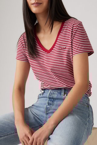 T-shirt - Rouge et blanc