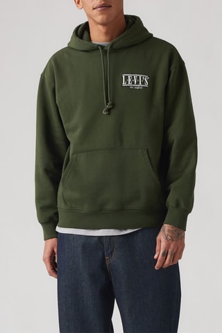 Sweat à capuche - Vert olive