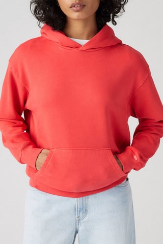 Sweat à capuche - Rouge