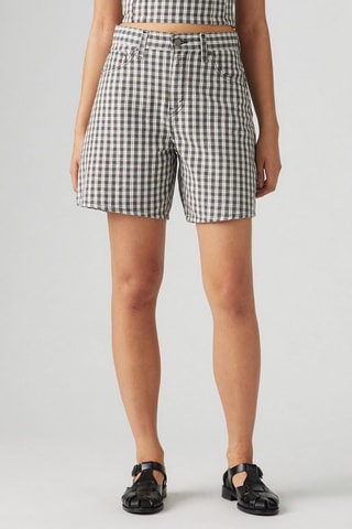 Short baggy taille haute - Blanc