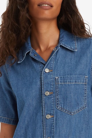 Combishort en jean - Bleu