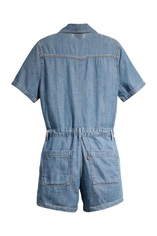 Combishort en jean - Bleu