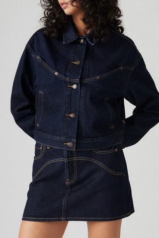 Minijupe en jean - Bleu foncé