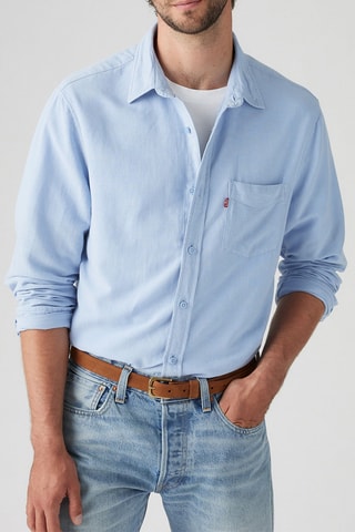 Chemise en lin - Bleu clair