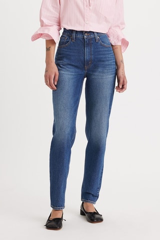 Jean mom 80's - Bleu