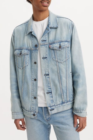 Veste relaxed Trucker - Bleu clair