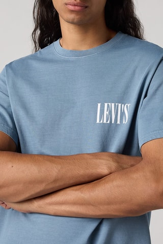 T-shirt relaxed - Bleu