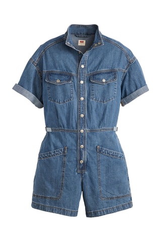 Combishort - Bleu denim