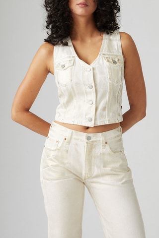 Veste sans manches Bella - Blanc