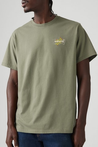 T-shirt relaxed - Vert kaki