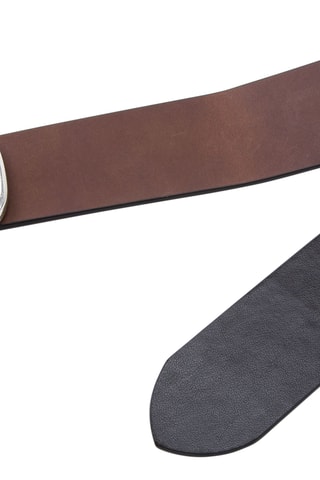 Ceinture réversible en cuir - Noir et marron