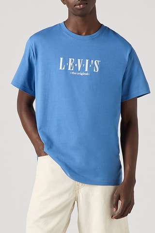 T-shirt relaxed - Bleu