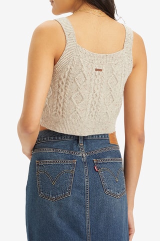 Crop top en laine - Beige