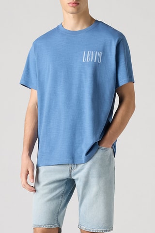 T-shirt relaxed - Bleu