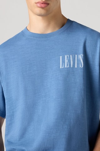 T-shirt relaxed - Bleu