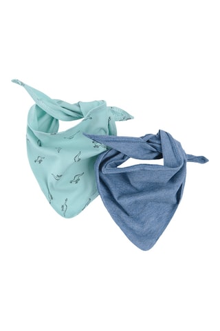 2 Bandana’s - Donkerblauw en Groen