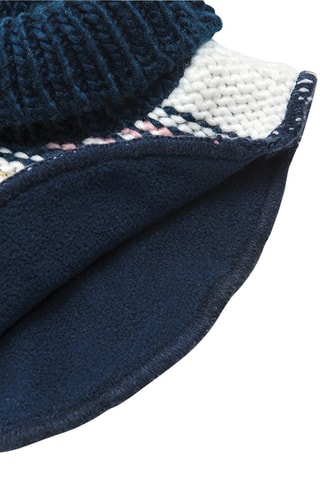 Sjaalkraag. 
Marineblauw