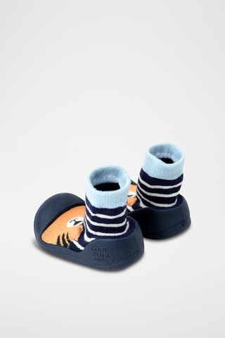 Pantoffelsokken - Marineblauw