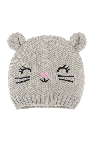 Muts met Oortjes - Lichtgrijs