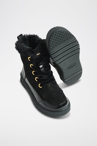 Gevoerde Enkellaarzen - Zwart