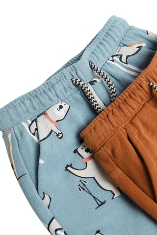 2 joggings Marron et bleu clair