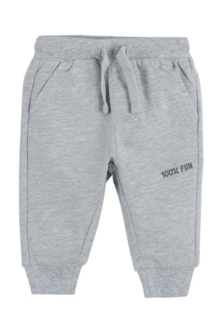 2 Broeken - Oranje en Gemêleerd Grijs