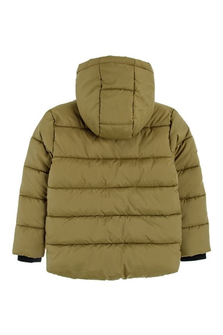 Gewatteerde Jas met Capuchon - Kaki