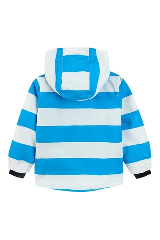 Jasje met Capuchon Wit en Turquoise