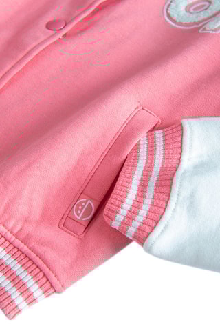 Baseball Jasje - Roze en Wit