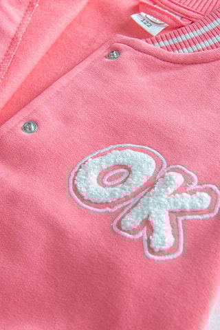 Baseball Jasje - Roze en Wit