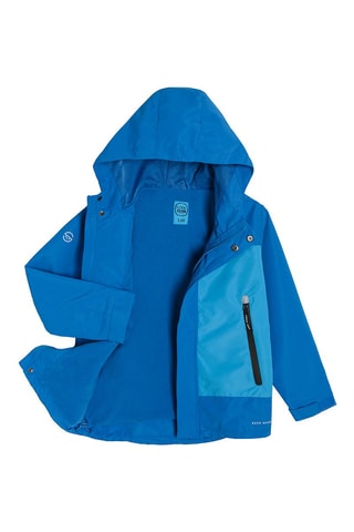 Parka met Capuchon Kobaltblauw