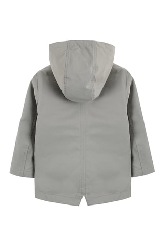 2-in-1 Parka - Lichtgrijs en kobaltblauw