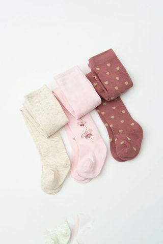 3 Maillots - Gemêleerd Ecru en Roze