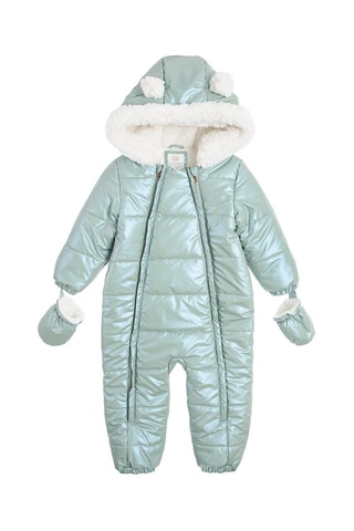 Skipakje met Capuchon met Oren Zeegroen