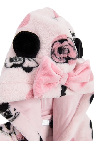 Badjas met Capuchon Minnie Disney - Poederroze