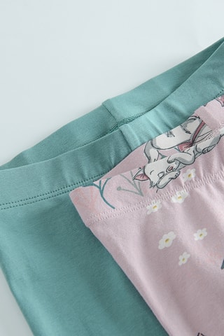2 Leggings Toodles Galore - Roze en Lichtgroen