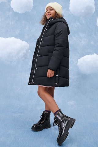 Doudoune à capuche - Noir