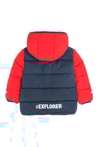 Gewatteerde Jas met Capuchon - Marineblauw