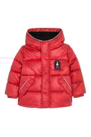 Gewatteerde Jas met Capuchon - Rood