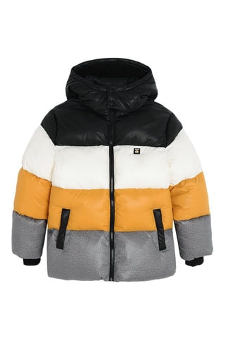 Gewatteerde Jas met Capuchon - Zwart