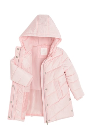 Gewatteerde Jas met Capuchon - Roze