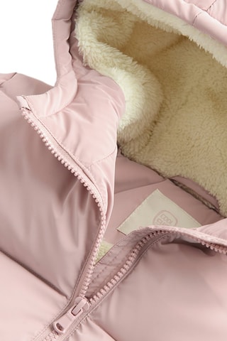 Gewatteerde Jas met Capuchon - Roze