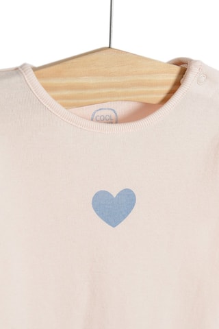 3 Rompertjes Zalmkleurig, hemelsblauw en wit