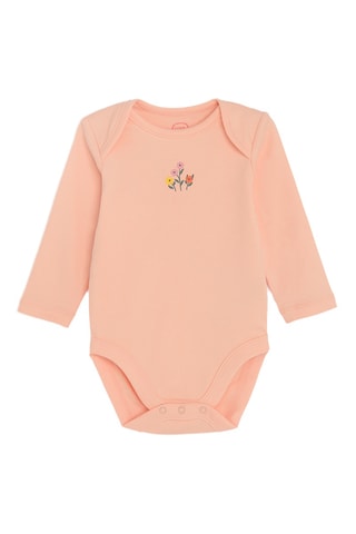 3 Rompertjes - Zalmkleurig en Ecru