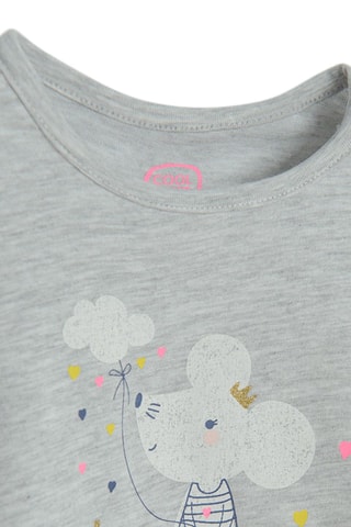 T-shirt - Gemêleerd Grijs