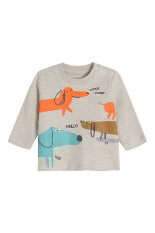 T-shirt - Gemêleerd Grijs