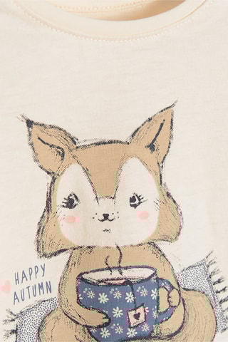 T-shirt - Ivoorkleurig