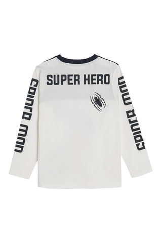 T-shirt Spider-Man Avengers Marvel - Wit en Marineblauw